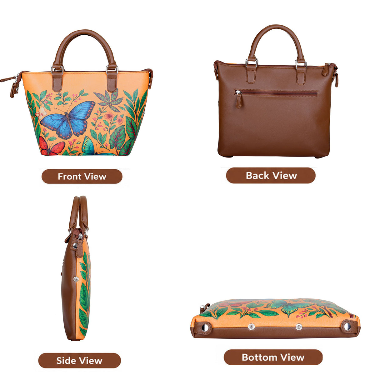 Women’s Vegan Leather 3-in-1 Printed Convertible Shoulder Bag – Stylish Top Handle Crossbody  & Handbag  Purse – Everyday Use