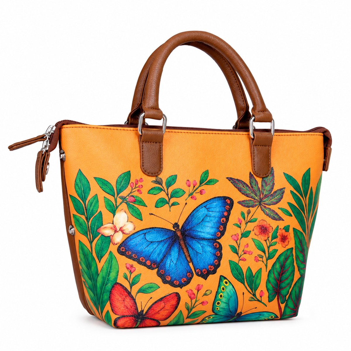 Women’s Vegan Leather 3-in-1 Printed Convertible Shoulder Bag – Stylish Top Handle Crossbody  & Handbag  Purse – Everyday Use