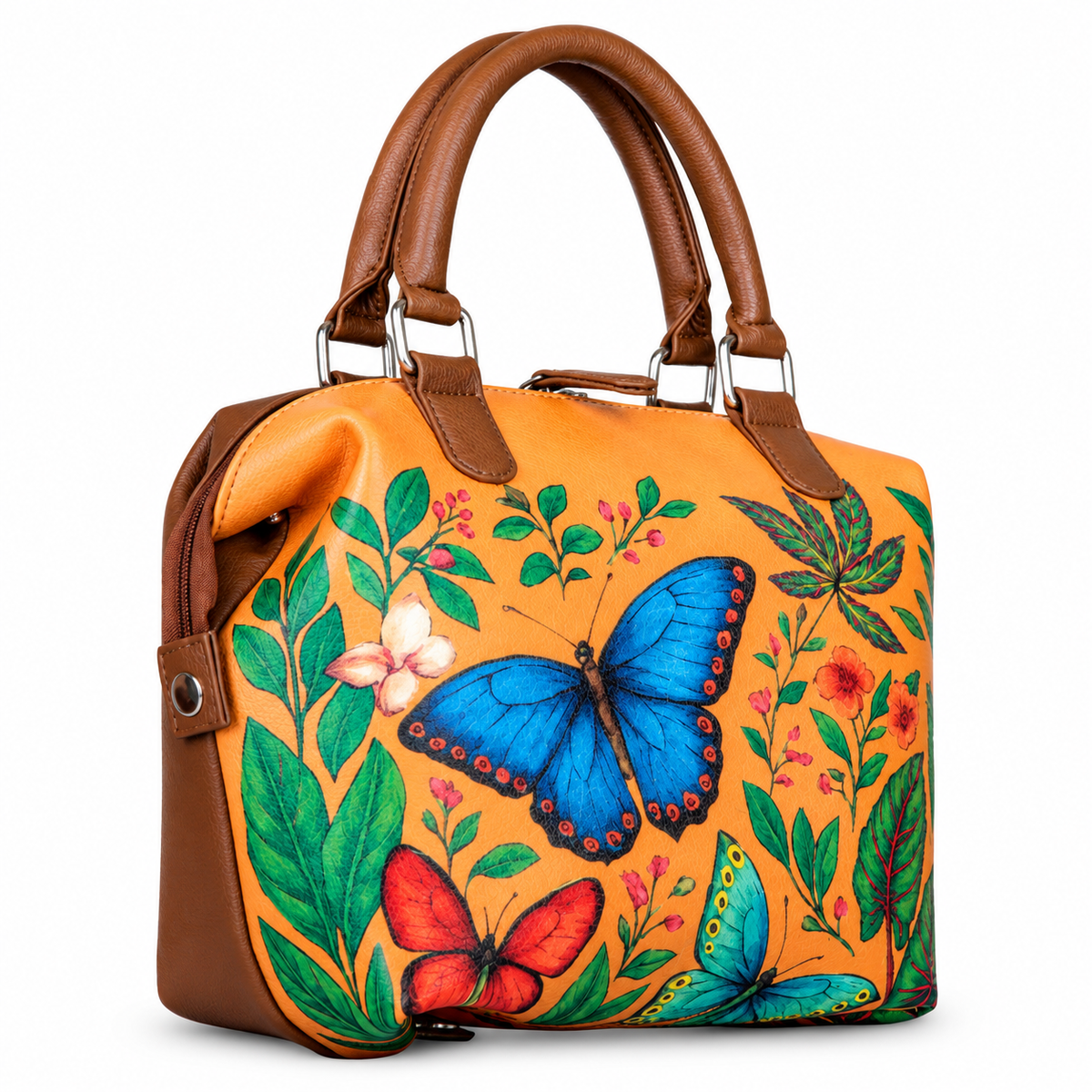 Women’s Vegan Leather 3-in-1 Printed Convertible Shoulder Bag – Stylish Top Handle Crossbody  & Handbag  Purse – Everyday Use