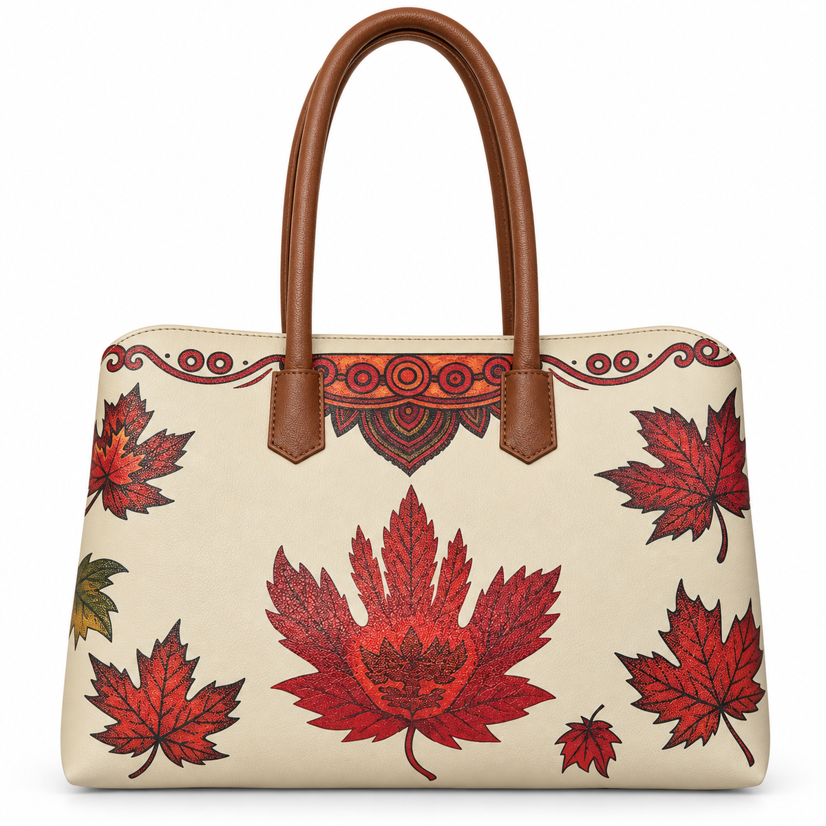Vegan Leather Printed Carryall Tote for Women – Stylish Shoulder, Top Handle & Handbag for Ladies – Office, Work, Travel & Daily Use