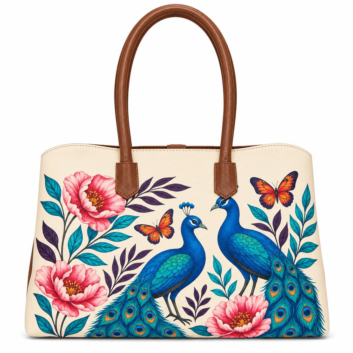 Vegan Leather Printed Carryall Tote for Women – Stylish Shoulder, Top Handle & Handbag for Ladies – Office, Work, Travel & Daily Use