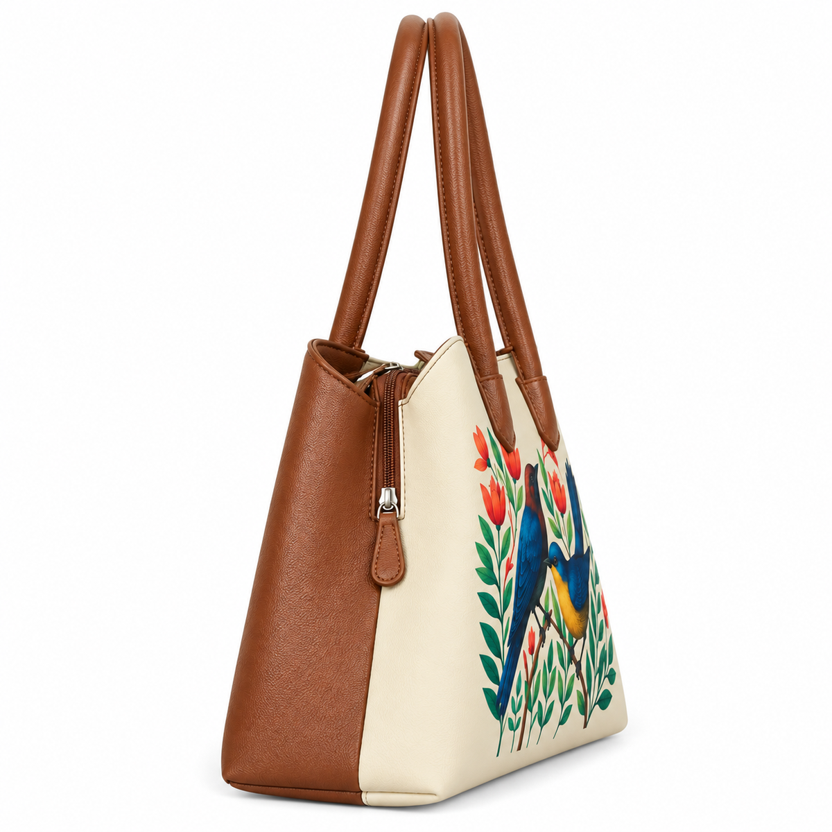 Vegan Leather Printed Carryall Tote for Women – Stylish Shoulder, Top Handle & Handbag for Ladies – Office, Work, Travel & Daily Use