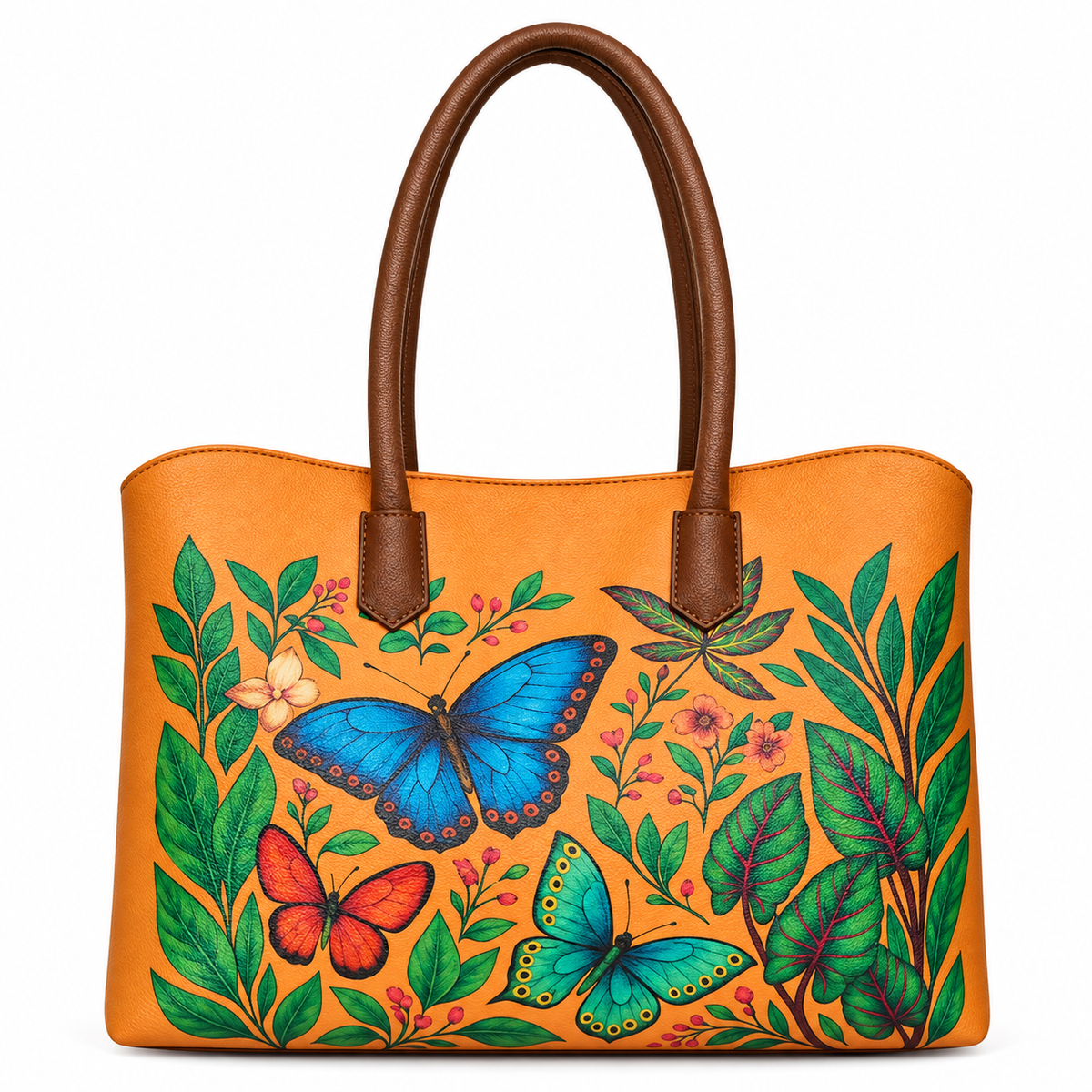 Vegan Leather Printed Carryall Tote for Women – Stylish Shoulder, Top Handle & Handbag for Ladies – Office, Work, Travel & Daily Use