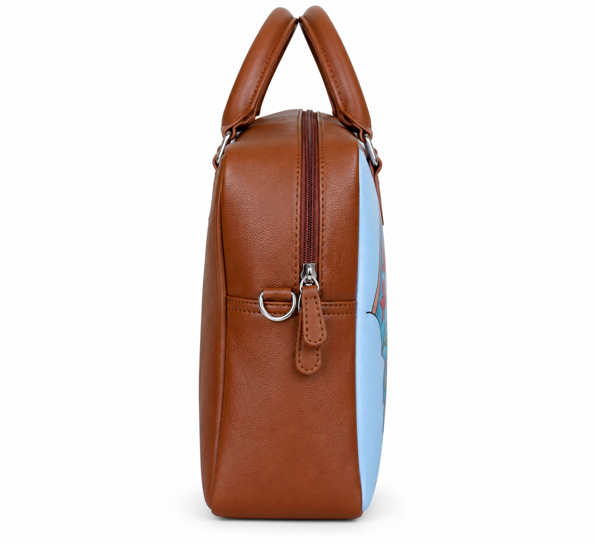 Leather Crossbody Bag for Women with Top Handle – Versatile Printed Vegan Shoulder, Tote & Business Handbag – Work, Travel & Daily Use