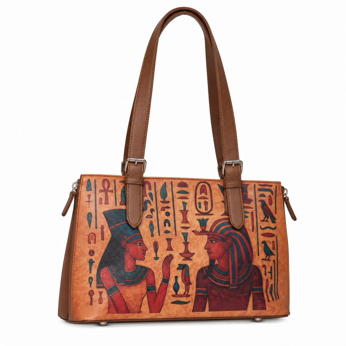 Tote Bag for Ladies'–  Women's Printed Vegan Leather Shoulder, Handbag & Top Handle Purse – Travel, Work & Daily Use