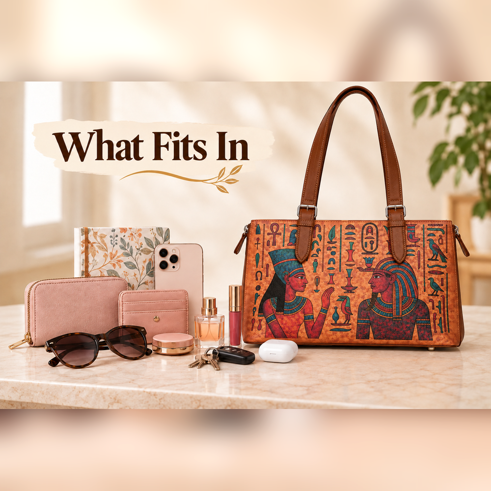 Tote Bag for Ladies'–  Women's Printed Vegan Leather Shoulder, Handbag & Top Handle Purse – Travel, Work & Daily Use