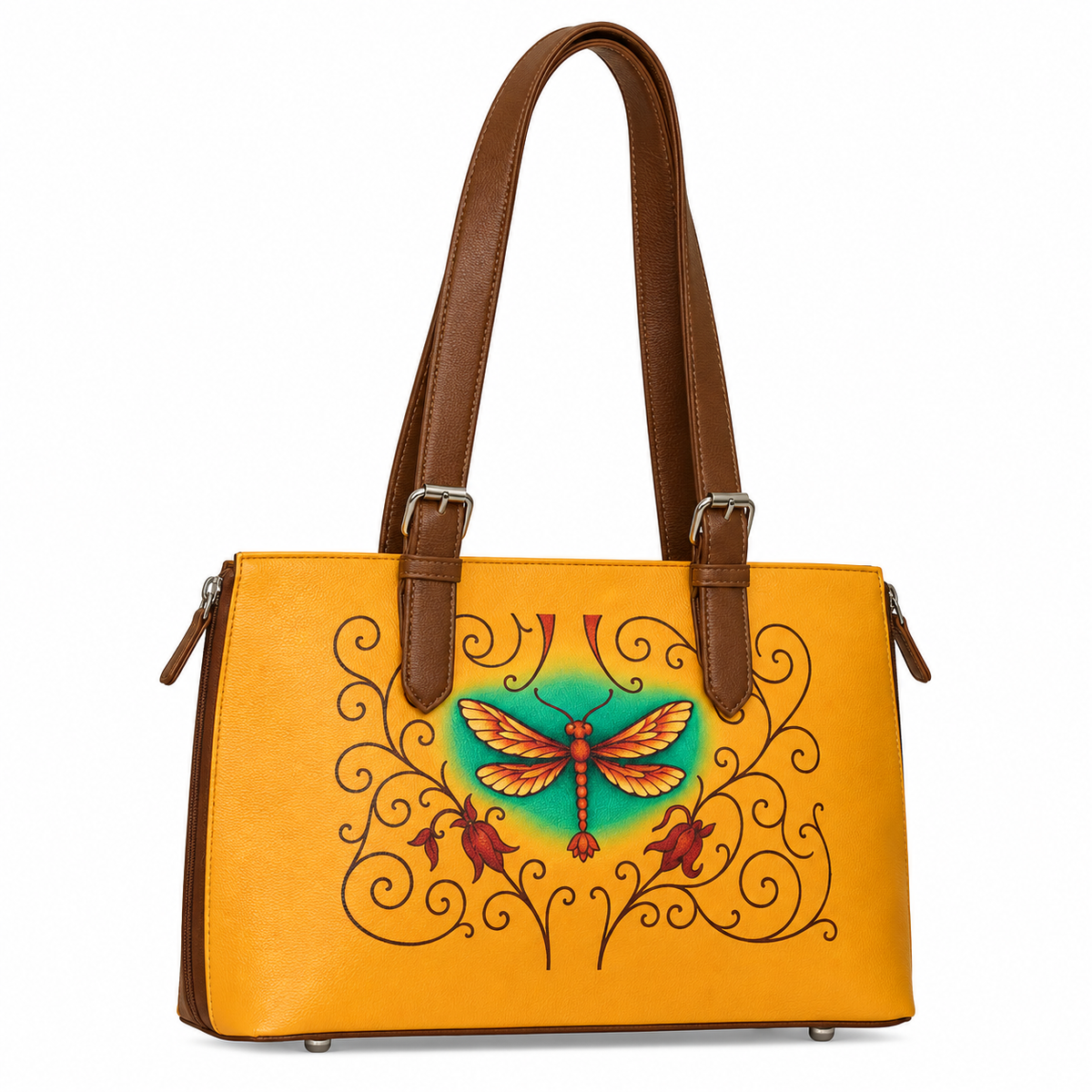 Tote Bag for Ladies'–  Women's Printed Vegan Leather Shoulder, Handbag & Top Handle Purse – Travel, Work & Daily Use
