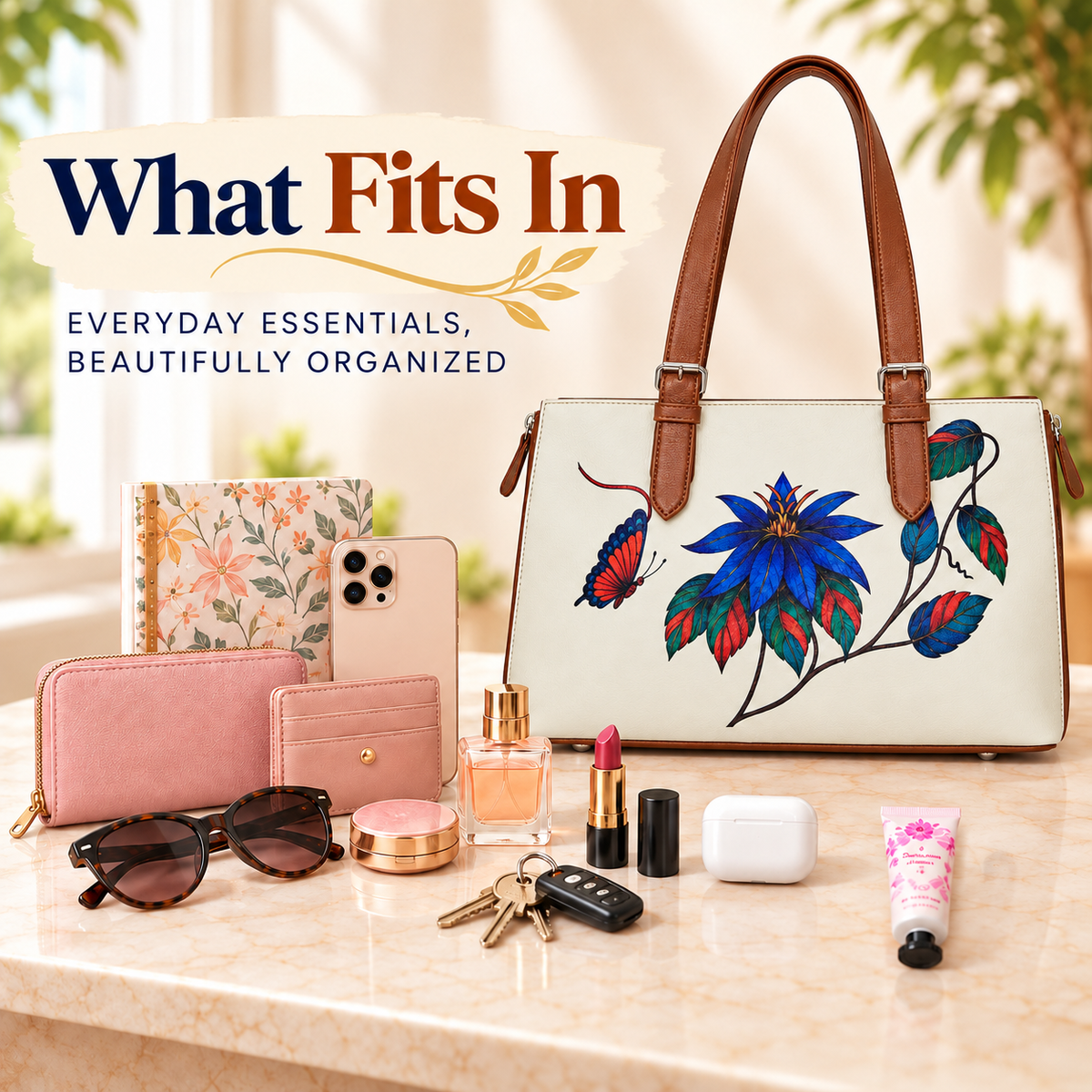 Tote Bag for Ladies'–  Women's Printed Vegan Leather Shoulder, Handbag & Top Handle Purse – Travel, Work & Daily Use