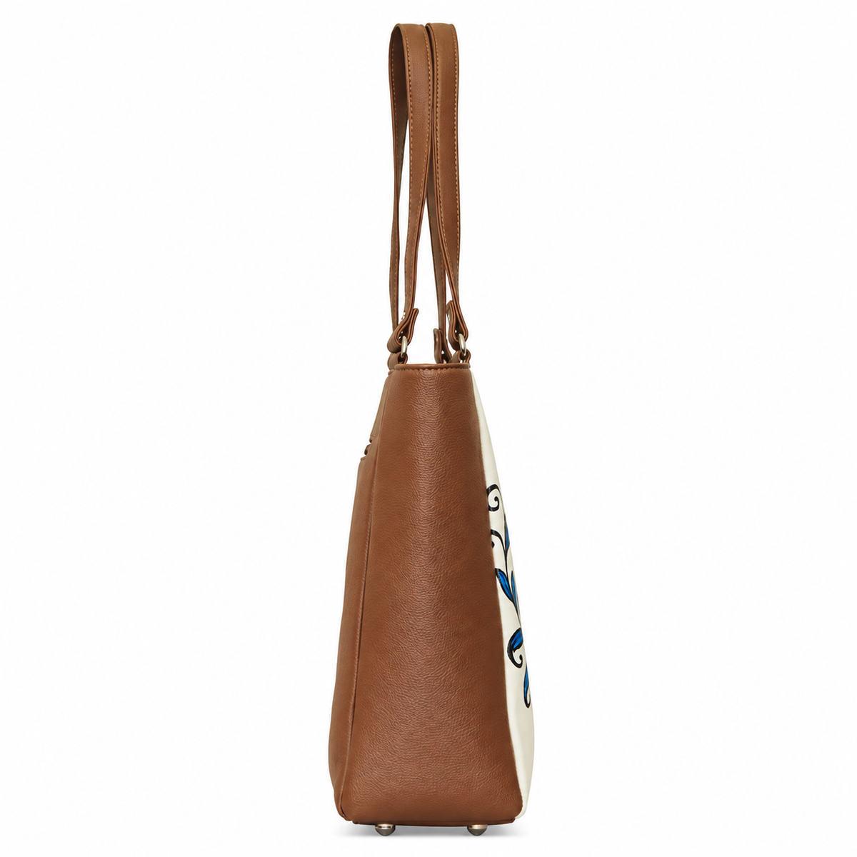Vegan Leather Ladies' Shoulder Tote Bag– Printed Top Handle Handbag for Women – Work, Travel & Daily Use