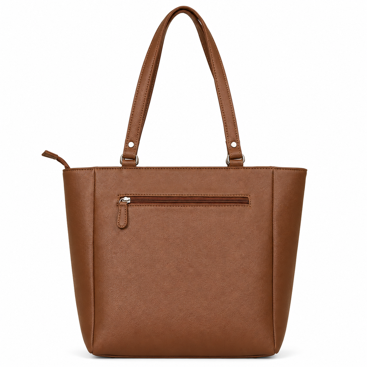 Vegan Leather Ladies' Shoulder Tote Bag– Printed Top Handle Handbag for Women – Work, Travel & Daily Use