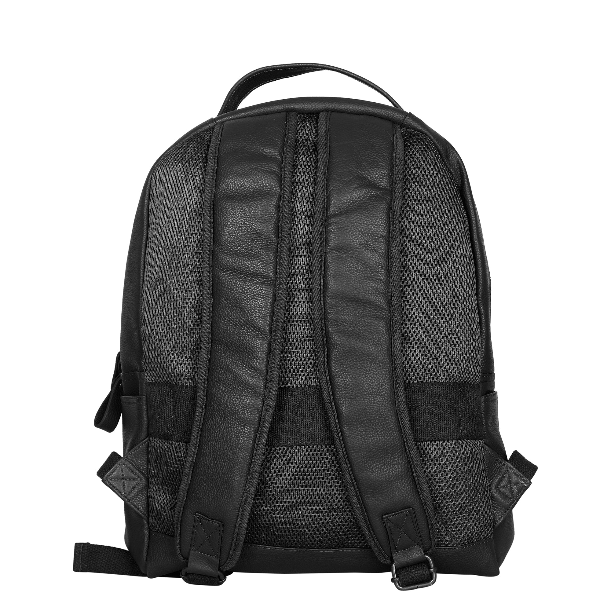 Genuine Leather Black Backpack |16" H Travel Backpack for Women & Men | Multipurpose Daypack- Business, Office, Work, Gifting