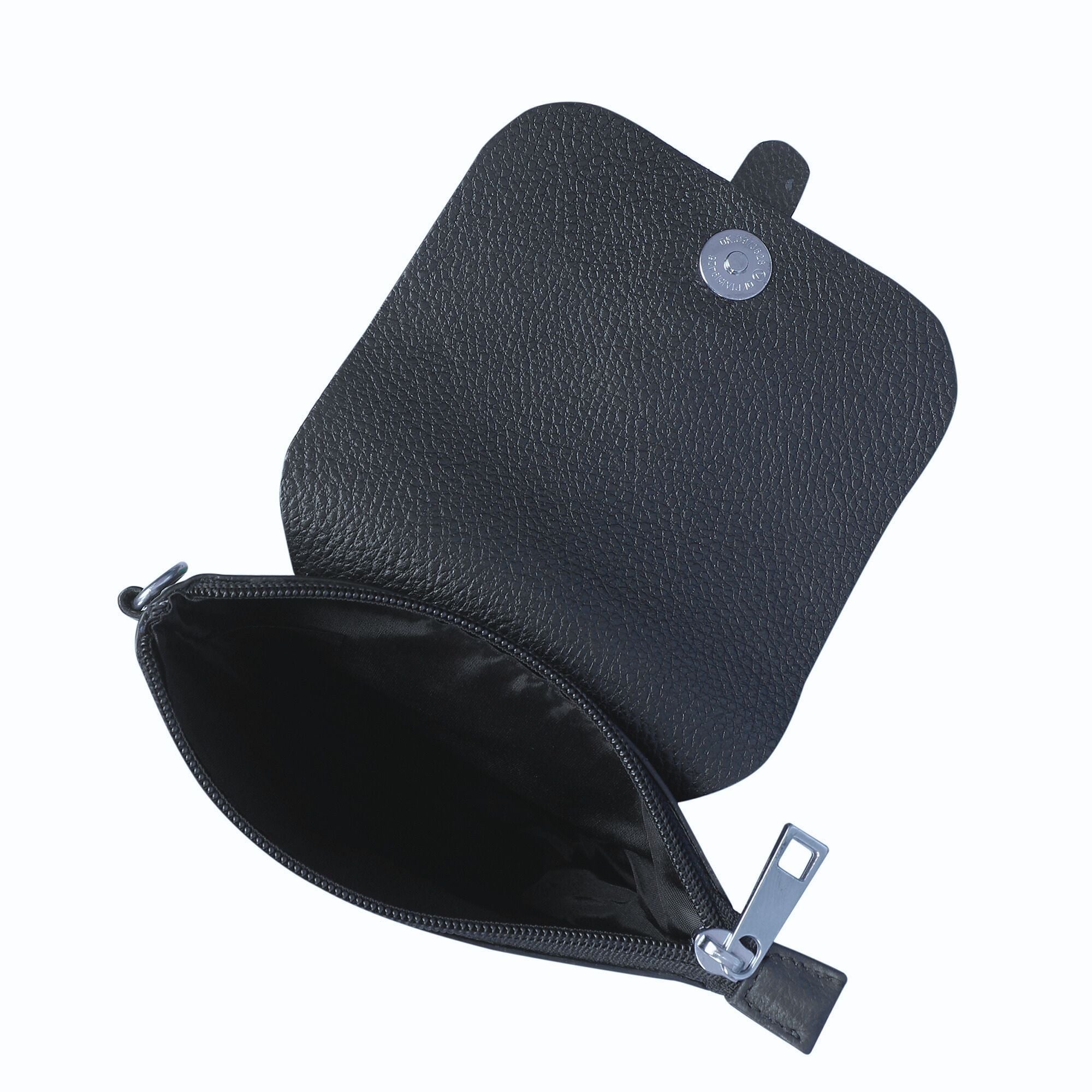 Leather Navy Blue Messenger Bag for Men & Women –Small Crossbody Shoulder Bag, Side Sling Bag for Travel, Work & Daily Use