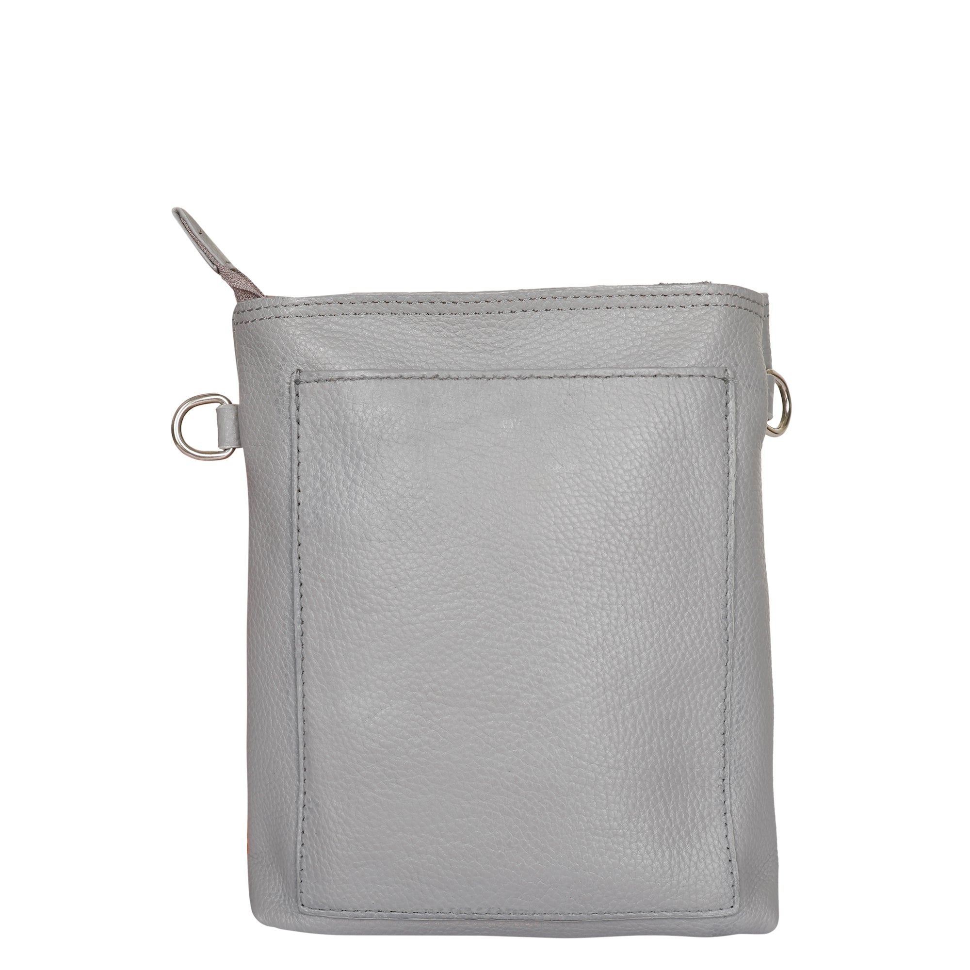 Leather Crossbody Shoulder Bag for Men & Women – Stylish Sling Messenger Bag for Work, Business, Travel & Everyday Use- Grey