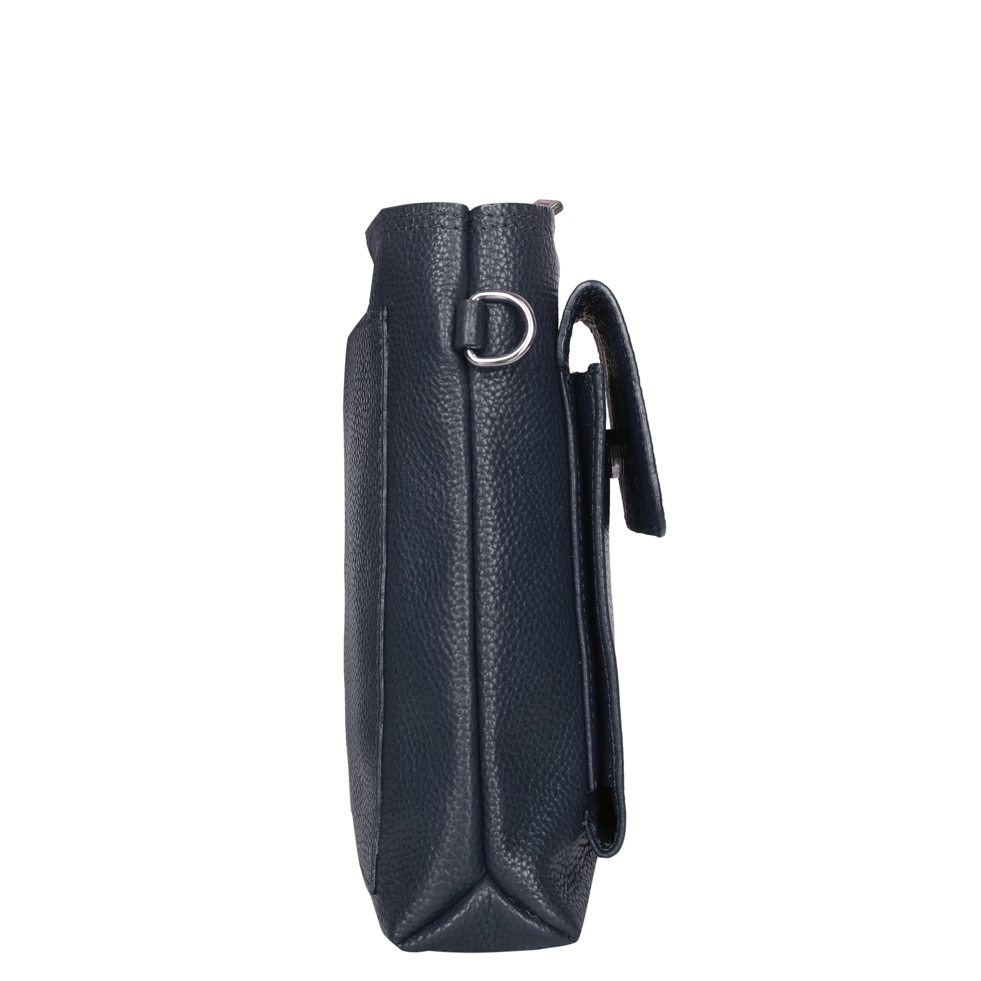 Leather Crossbody Shoulder Bag for Men & Women – Stylish Sling Messenger Bag for Work, Business, Travel & Everyday Use- Navy Blue