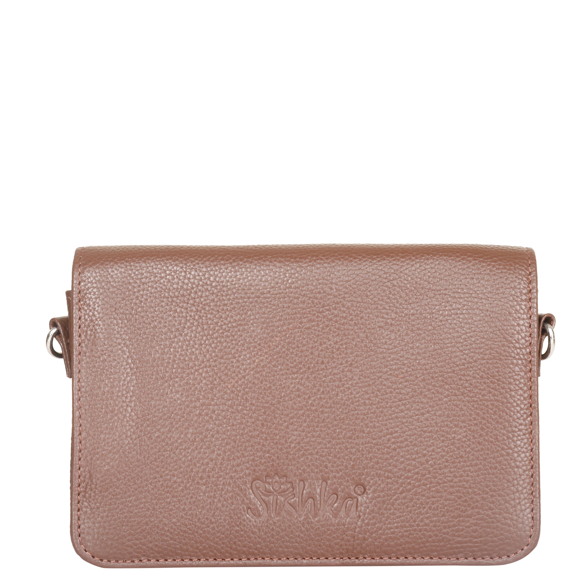 Genuine Leather Light Brown Crossbody Shoulder Bag for Men & Women – Sling Messenger Bag for Work, Business, Travel & Daily Use