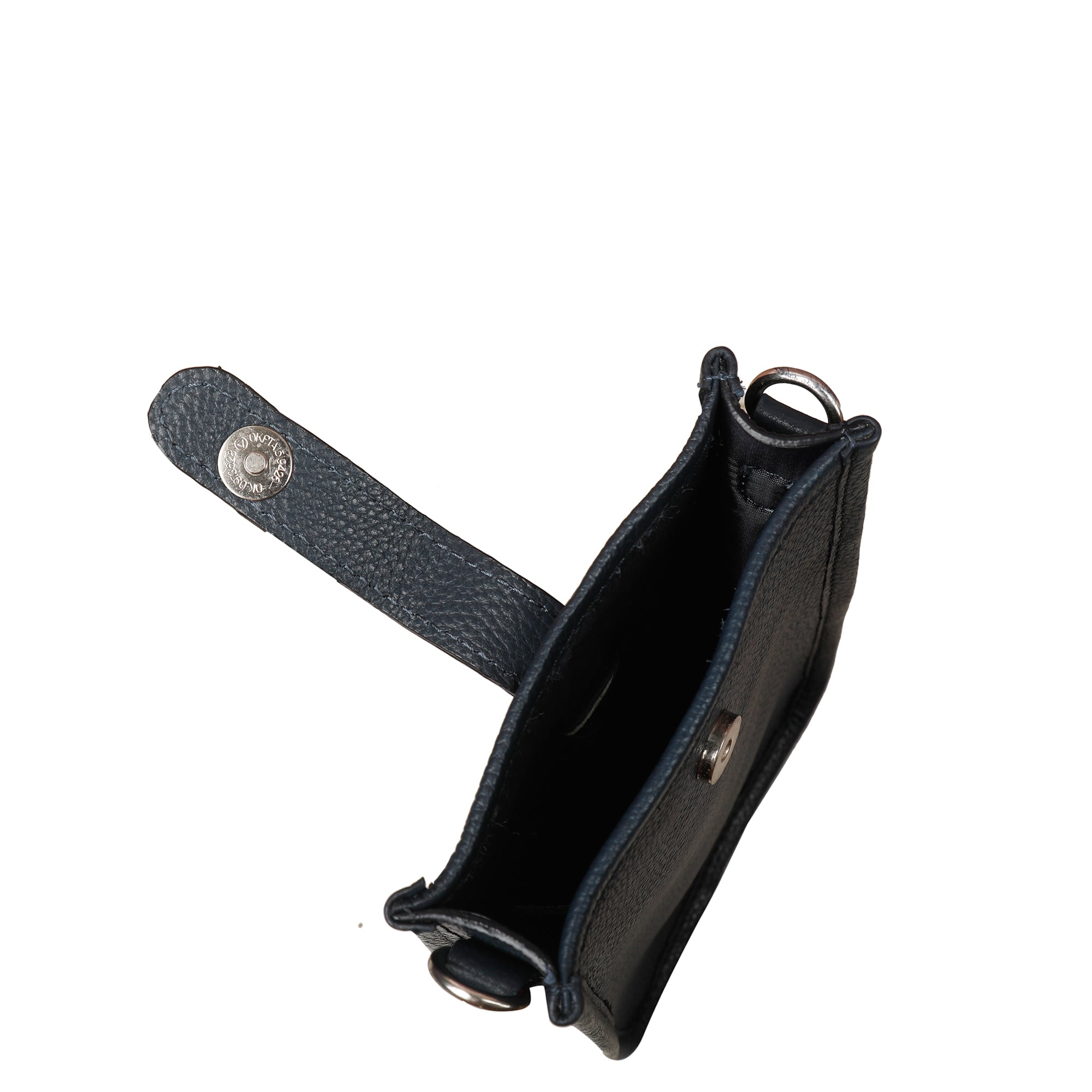 Navy Blue -Leather Crossbody Phone Sling Wallet Bag – Shoulder Messenger Bag for Daily Use, Work & Travel for Men and Women