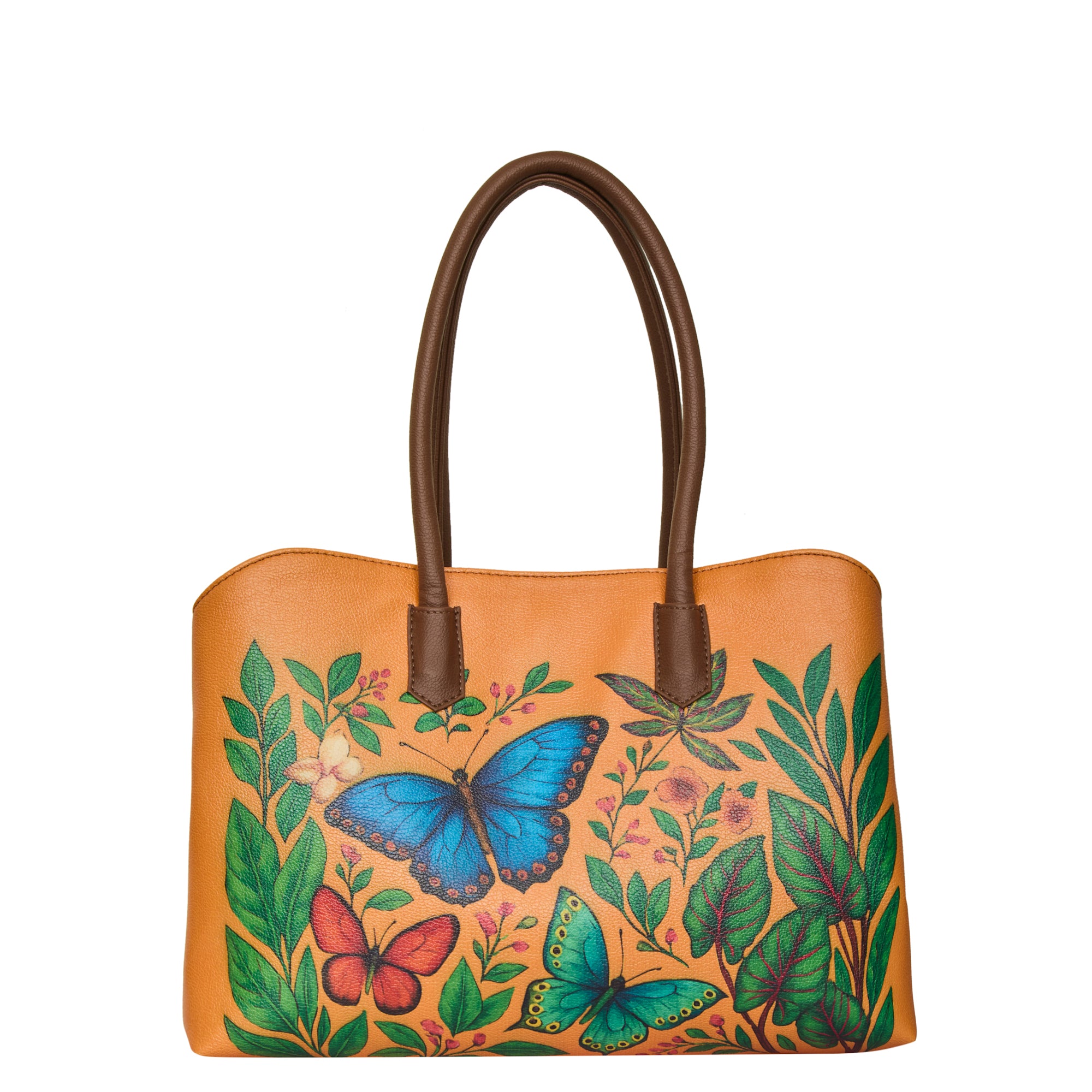 Genuine Leather Printed Carryall Tote for Women – Stylish Shoulder, Top Handle & Handbag for Ladies – Office, Work, Travel & Daily Use