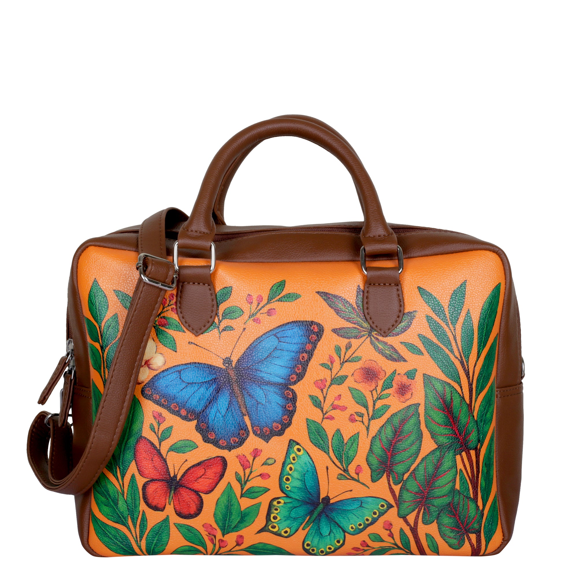 Women's Leather Crossbody Bag with Top Handle – Versatile Printed  Shoulder, Tote & Business Handbag – Work, Travel & Daily Use