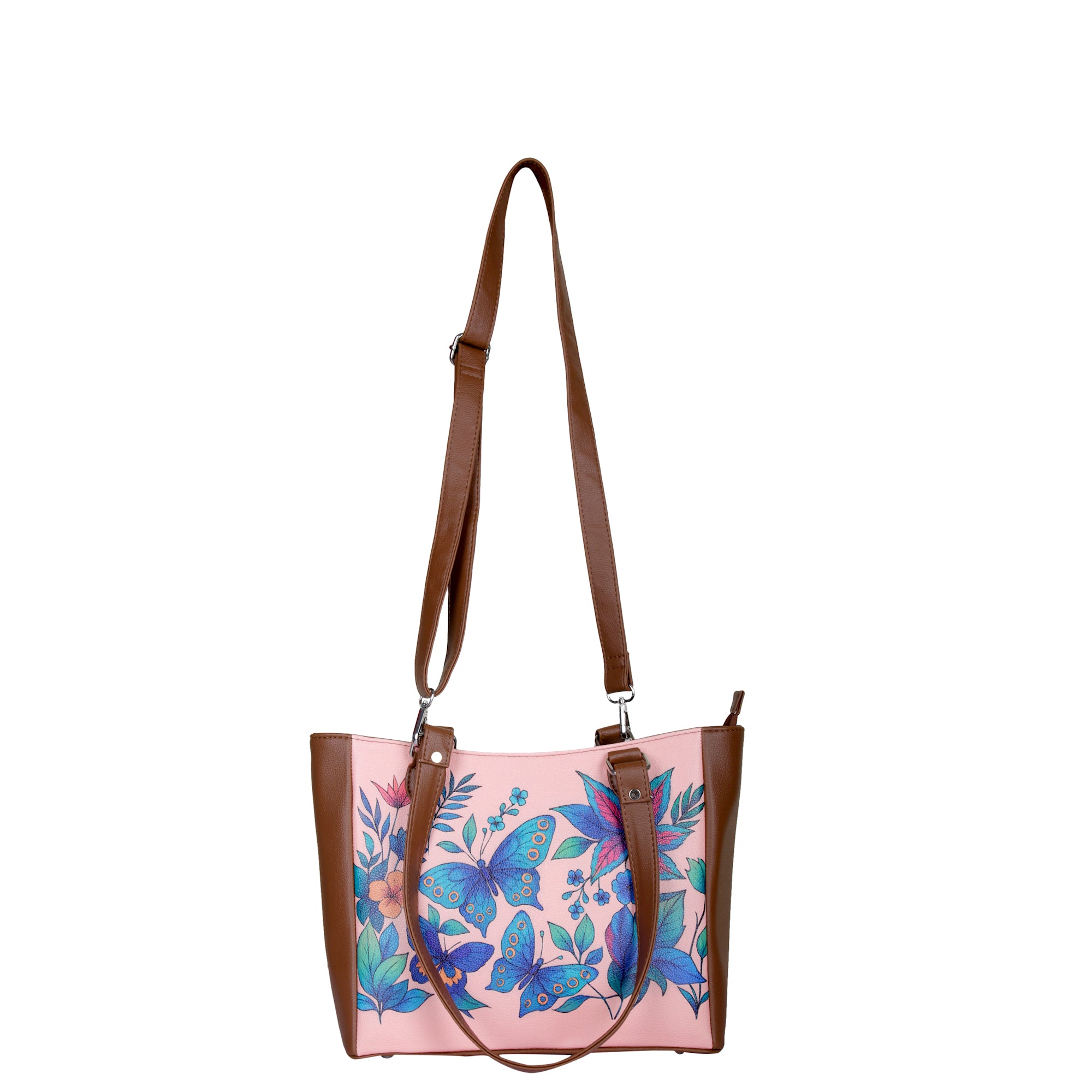 Ladies’ Printed Leather Shoulder Tote Bag– Handbag, Sling & Top Handle Purse – Ideal for Office, Travel & Everyday Use