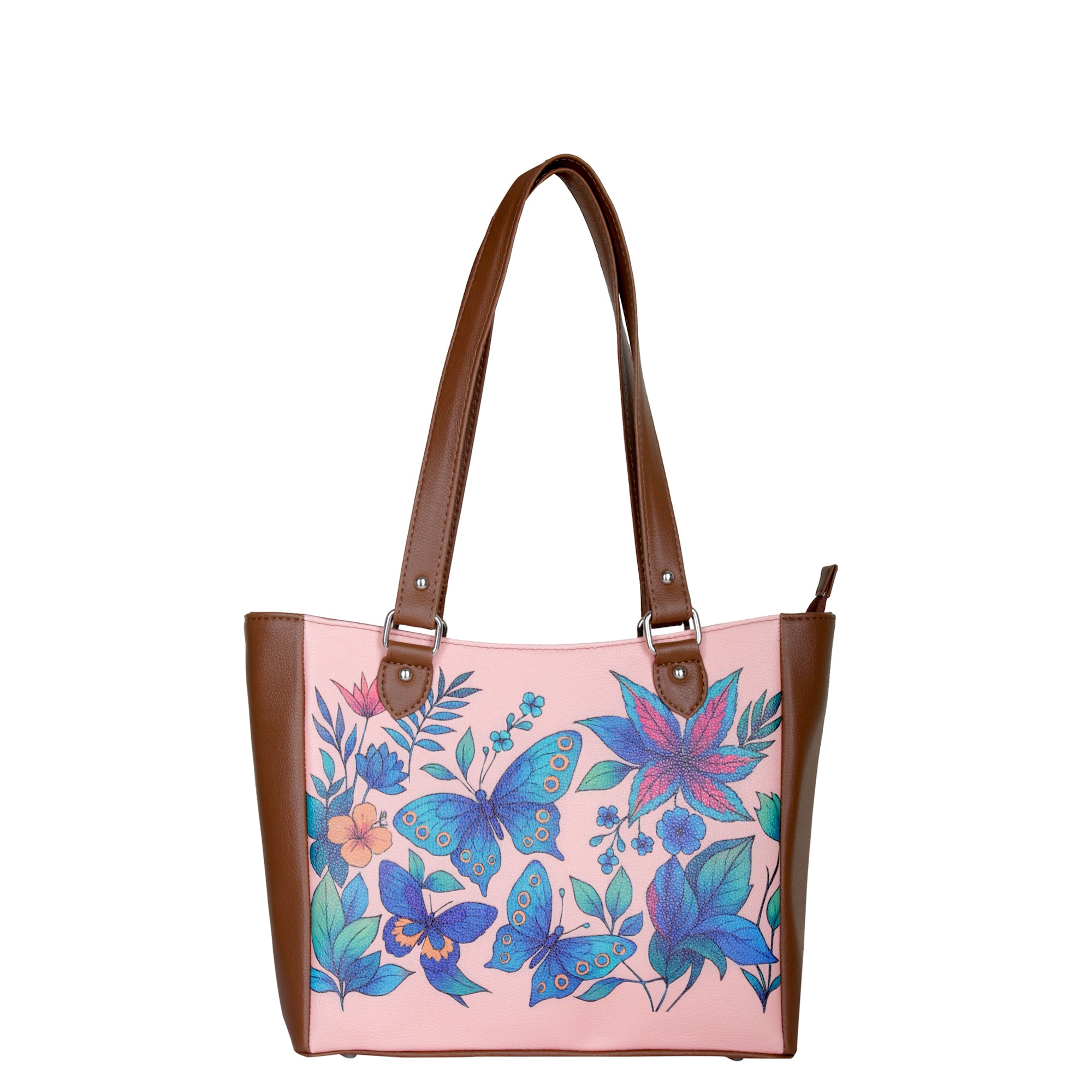 Ladies’ Printed Leather Shoulder Tote Bag– Handbag, Sling & Top Handle Purse – Ideal for Office, Travel & Everyday Use