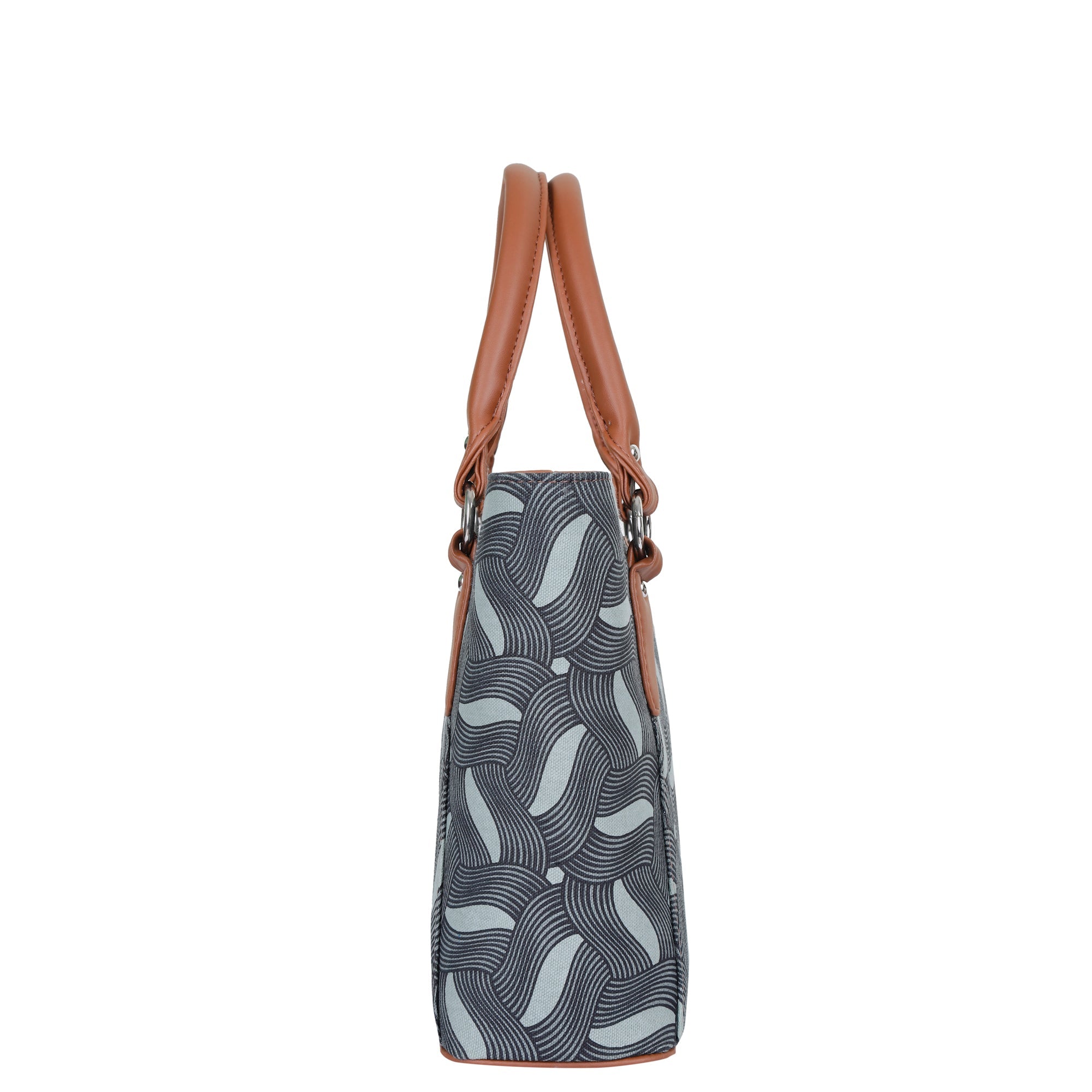 Olive Green Handcrafted Tote Bag – Women’s Shoulder Satchel Purse with Leather Handles