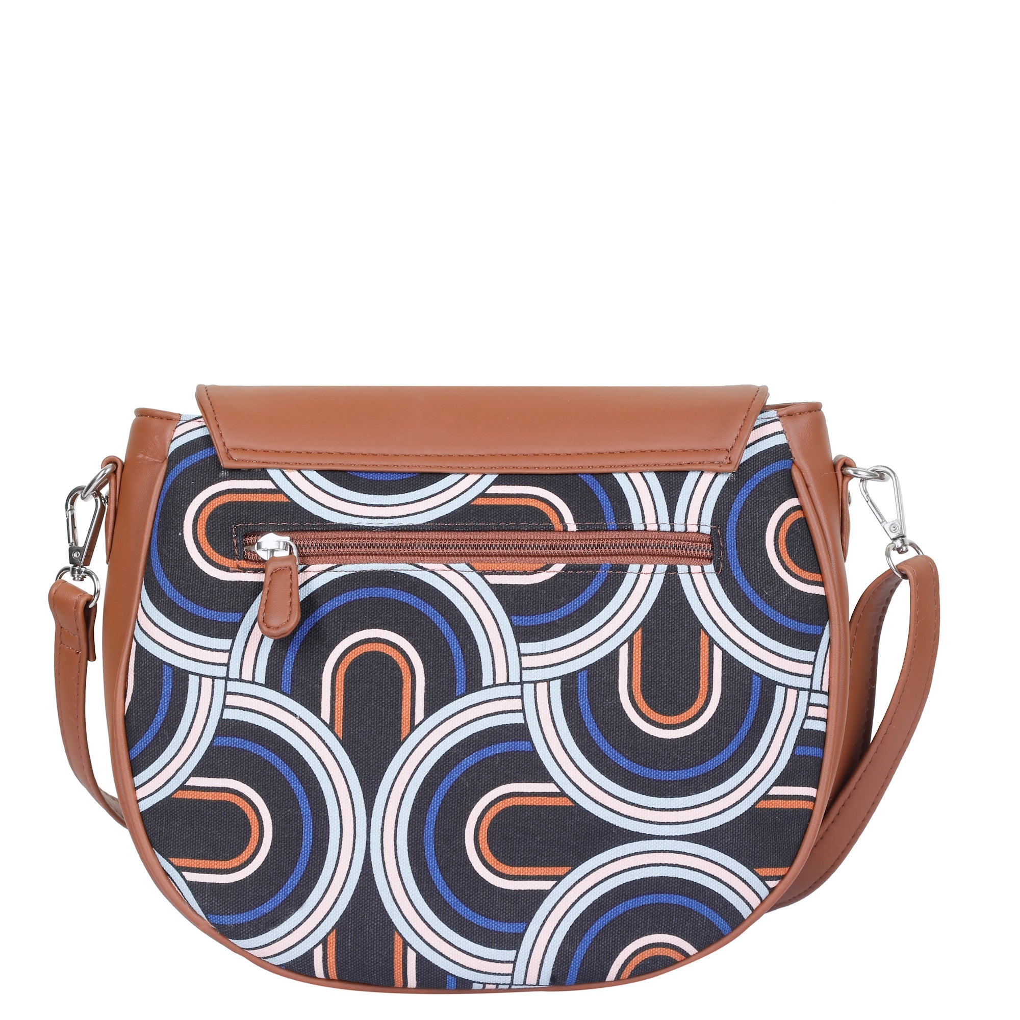 Abstract Crossbody Sling Bag – Handcrafted Printed Shoulder Purse for Women
